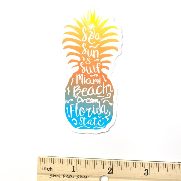 Pineapple Vinyl Sticker - Picture 2 of 2